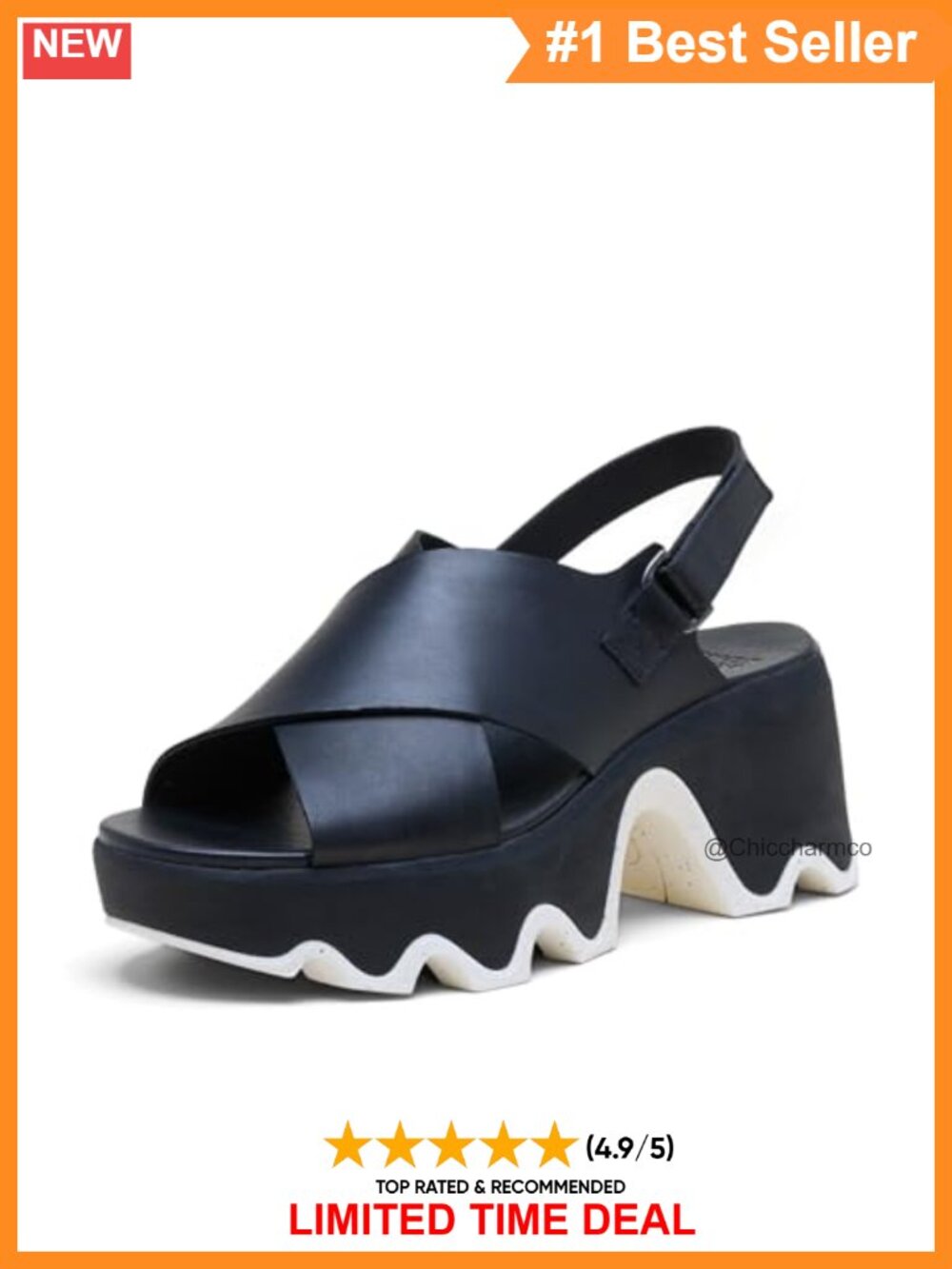 Sorel Kinetic Aura Slingback Leather Sandals Comfort Casual